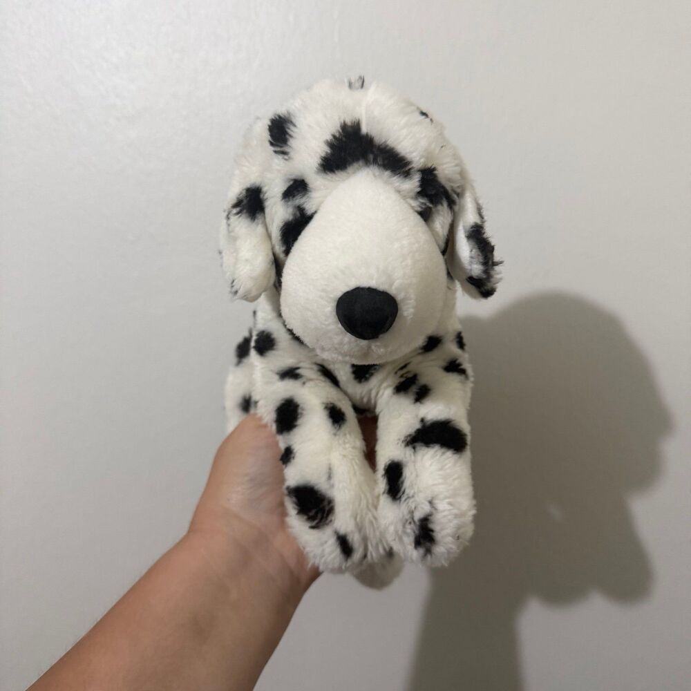 Dalmatian Dog Plush White Black Puppy 2010 Stuffed Toy Toys R Us